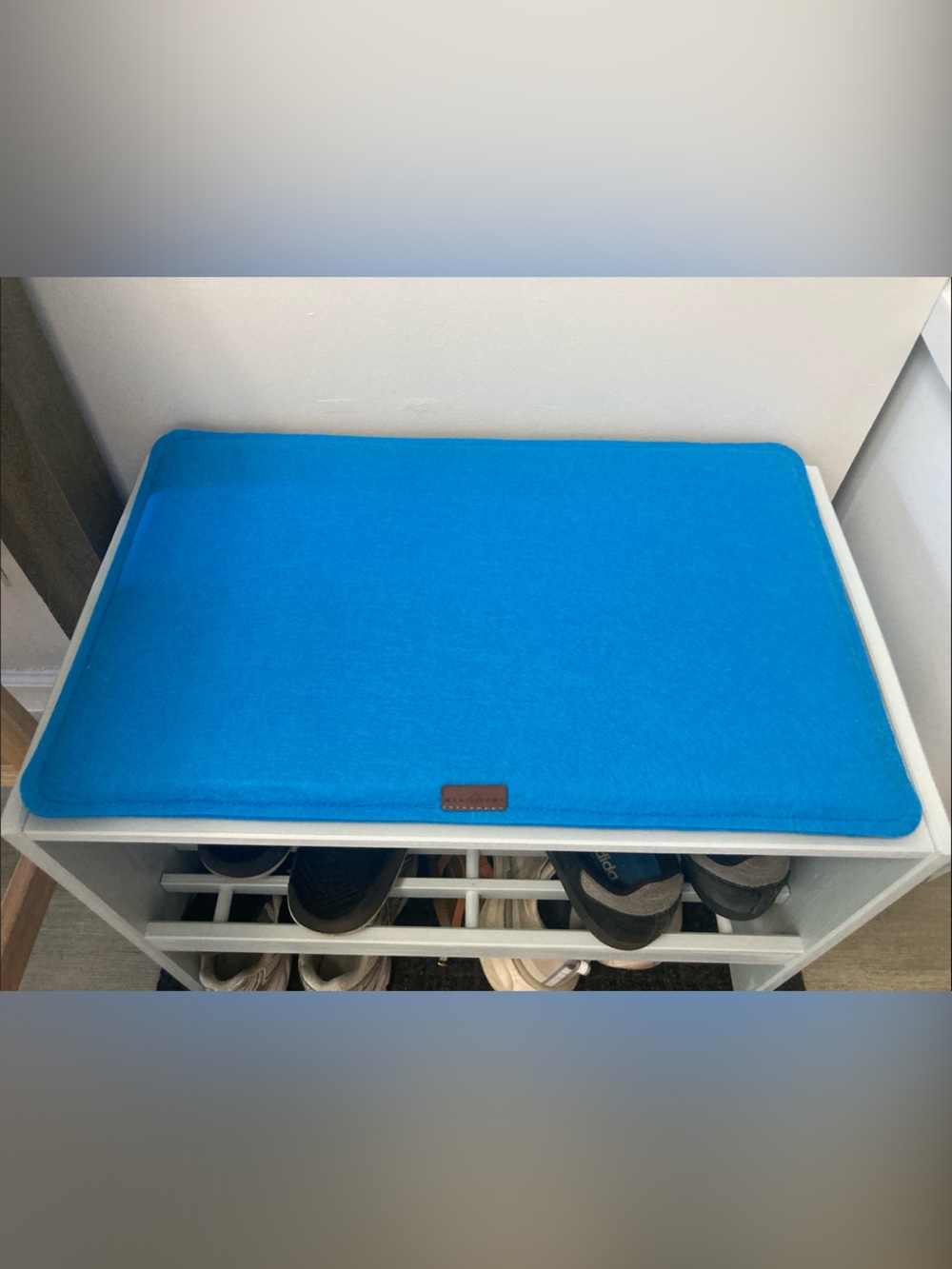 Blue Felt Storage Bin for Home Organization